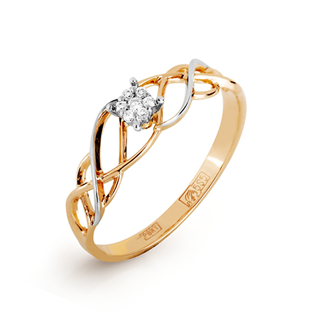 Кольцо, золото, бриллиант, Т131017005